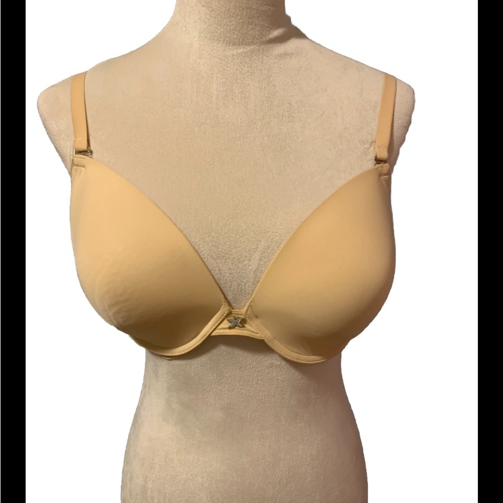 Fredricks of Hollywood T Shirt Push Up Bra Muti Way Straps Cream 38D